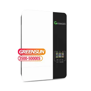 高质量Growatt逆变器5000ES太阳能逆变器混合动力5kw，IP20 MPPT 48V