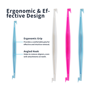 Outil Hygiénique de Retrait d'Aligneurs Crochet de Retrait de Retenue en Plastique Ergonomique Accessoires de Soins Bucco-dentai - Product Image 4