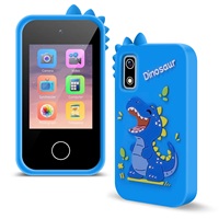 Téléphone intelligent pour enfants avec écran tactile LCD, 2,8 pouces, double caméra, lecteur de musique, réveil, jeux de puzzle, jouet éducatif, Noël, anniversaire