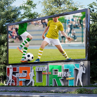 Écran d'affichage publicitaire commercial fixe imperméable à l'eau, mur vidéo LED extérieur à haute luminosité et à haute fréquence de rafraîchissement