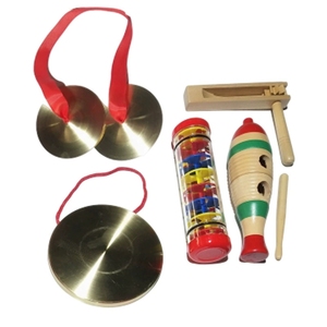 Kit complet de percussions Orff en bois pour enfants, instruments de musique pour la maternelle, aides pédagogiques musicales, vente en gros - Product Image 3