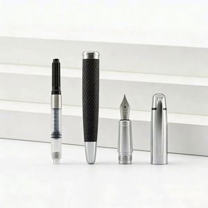 PU Luxury Metal Fountain <b>Pen</b> Men's Calligraphy <b>Pen</b> with a Writing Diameter of 0.5mm High Quality Signature <b>Pen</b> with Custom logo - Product Image 4