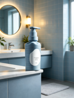 Nouvelle Bouteille Vide de Luxe en PEHD 450 ml pour Shampoing, Gel Douche, Lait Corporel, Après-Shampoing avec Pompe en PP – Modèle 2026