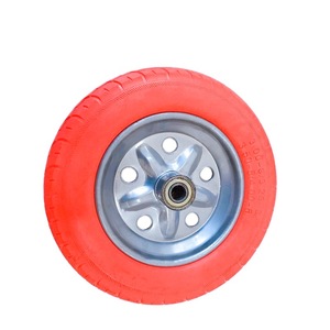 ล้อโฟม PU สีแดง Cheng Jin Vehicles 3.25-8  ลายดอกยางแน่น 133.25-8 สำหรับรถเข็น ไม่ต้องเติมลม - Product Image 2