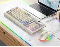 Ensemble de jeu KM900, clavier et souris filaires photoélectriques plug-and-play pour PC, configuration informatique