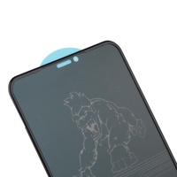 Protection d'écran en verre trempé 18D anti-espionnage, verre de téléphone 3D imperméable pour iPhone
