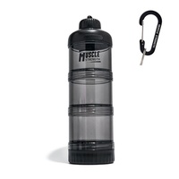 Boîte de rangement portable pour protéines en poudre, sans BPA, en plastique Tritan, pour la salle de sport, le fitness, 50g, 100g, 150g