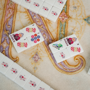 Set da Viaggio in Acrilico di Lusso con Tessere Bianche a Tema Gatto Cheeky Cat, 160 Pezzi, 1 Strato, Mahjong Americano - Product Image 4