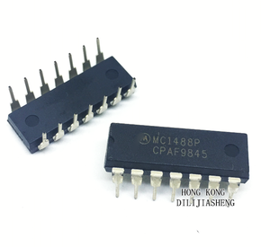 MC1488P, MC1488N, DIP-14, circuit intégré de pilote/récepteur/transceiver, original et importé, flambant neuf - Product Image 1