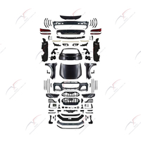 Kit carrosserie pour Audi Q7 2006-2015, mise à niveau du pare-chocs vers le modèle 2023, pare-chocs avant/arrière, ailes et couvercle de coffre arrière, mise à niveau de l'apparence ancienne vers nouvelle