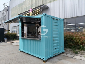 Bar à café mobile en conteneur de 20 pieds, mini-restaurant rapide, boutique pop-up, café en conteneur de 10 pieds - Product Image 4