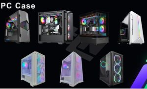 <span class=keywords><strong>ATX</strong></span> et MATX White Gamer Cabinet RGB Cooler Fan <span class=keywords><strong>PC</strong></span> Case pour les ordinateurs et les tours de jeu - Product Image 2
