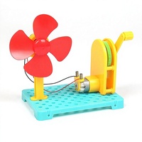 Lustiges Handkurbel-Generator-Experiment Energieumwandlung Wissenschaftsprojekt Mini STEM Bastelset Lernspielzeug für Kinder ABS-Kunststoff