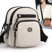 Vente en gros de sac messager en nylon tendance pour femmes grande capacité fermeture à glissière étanche plus de couleurs disponibles sac à main de style dame