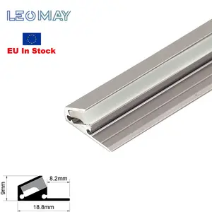 EU In Stock New Light Led Aluminum Surface Mounted Glass 6063 Aluminum Alloy Led Strip Aluminum Profile