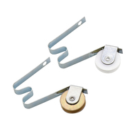 Rouleau de porte et fenêtre coulissante à rainure en U, design moderne, faible bruit, en nylon, pour salle de bain