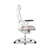 Chaises de bureau de luxe en gros, chaise pivotante personnalisée pour patron, chaise de direction de haut niveau, dossier haut, élégante, rose Morandi, chaise de bureau