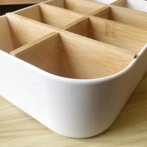 Customized <strong>Plastic</strong> Desktop Organizer Box Portable Stationery &amp; Tools <strong>Storage</strong> for Office Makeup <strong>Storage</strong> <strong>Bin</strong> - Product Image 2