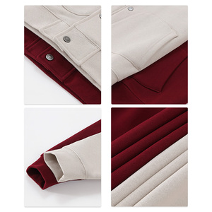 Nouvelle Collection Hiver 2025 – Cardigan à Capuche Ample Doublé Polaire avec Boutons – Veste Tendance de Marque – Sweat-shirt Épais à Capuche - Product Image 3