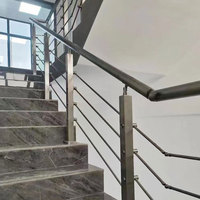 Facile à installer barre de tige Tube croisé balustrade poteau main courante colonne balustre pour escaliers pont balcon garde-corps conception raccords