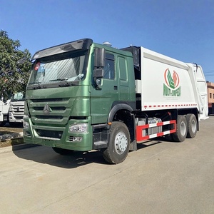 Camion compacteur de déchets diesel manuel HOWO 6x4 personnalisé, camion à chargement arrière pour le nettoyage des déchets urbains - Product Image 2