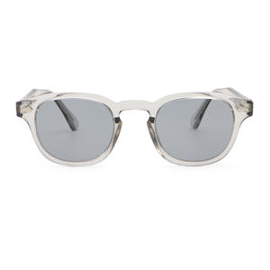 2025ユニセックス高級ラウンド偏光レンズサングラスレトロヴィンテージPC + CPメタルコアフレームブラックUV400アウトドアサングラス - Product Image 3