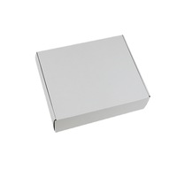 Logo personnalisé imprimé ondulé pliable Kraft blanc Mailer expédition boîte postale paquet plat emballage