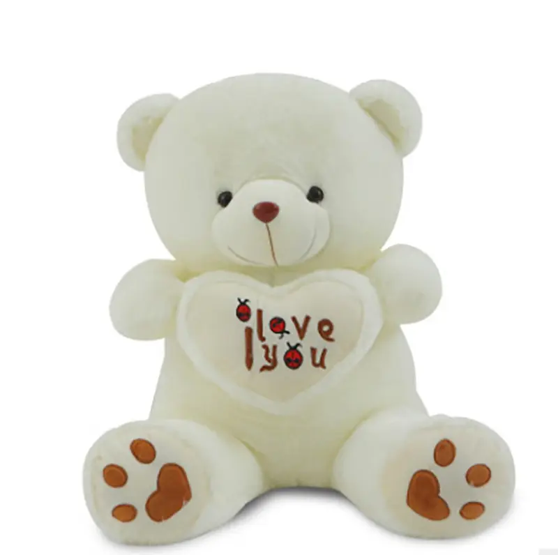 Boneka Beruang Ukuran Besar Hadiah Ulang Tahun Lampu Led Boneka Binatang Mewah untuk Hari Valentine