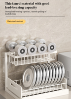 Organisateur sous évier à 2 niveaux, étagère coulissante en métal, rangement extractible pour cuisine, salle de bain, garde-manger, en forme de L, gain de place