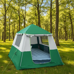 Tentes gonflables 2-4 personnes, tente gonflable 4 saisons, grande tente en toile, installation facile avec pompe PFIT06S, portable, gonflable pour l'extérieur - Product Image 1