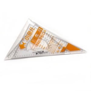 Juego de Reglas Transparentes de 30 cm, Curva Francesa Multifuncional, 2 Piezas, Juego de Reglas Triangulares de 12 Pulgadas, Venta al Por Mayor de Fábrica - Product Image 2
