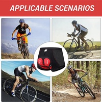 Shorts de cyclisme pour hommes, rembourrage en gel, pantalon de vélo, tapis en silicone antichoc, sous-vêtements de vélo, collants de compression, shorts de sport