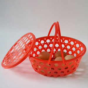 Plastic Round Basket Plastic Kitchen Basket Small Size Durable Multi-function Mesh Plastic Kitchen Storage Round Basket
