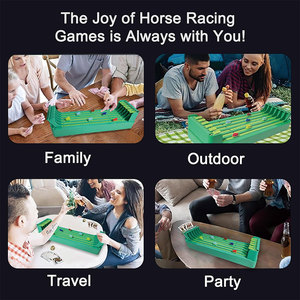 Party Entertainment Gamens Mini tableau portable à piles 6 jeux de table de course de chevaux pour les amis de la famille - Product Image 6