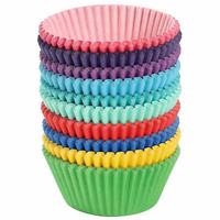 Moules à muffins jetables colorés, gobelets en papier pour la cuisson des petits gâteaux