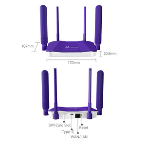 CPE 4G LTE Wi-Fi Modem 10/100/1000Mbps Di Động Hotspot Xe Mạng <span class=keywords><strong>Router</strong></span> WAN LAN Truy Cập - Product Image 6