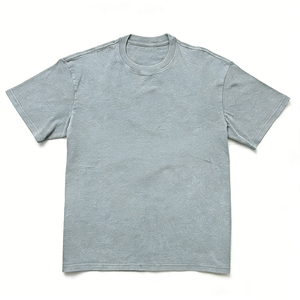 Camisetas de Gran Tamaño para Hombre, Estilo Hip Hop, Corte Regular, 220 g/m², Diseño Sólido - Product Image 5