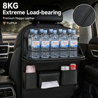 Organisateur universel pour siège arrière de voiture avec table pliante, sac de rangement haute capacité pour collations, ordinateurs portables et tablettes
