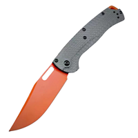 Couteau de poche multifonctionnel tactique de survie en plein air BM15535 avec manche en fibre de carbone, couteau pliant tactique EDC