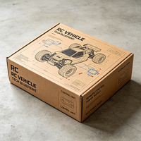 Boîte en carton ondulé de style plan imprimé numériquement de qualité supérieure, production en 72h, pour l'expédition et l'emballage de véhicules RC
