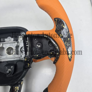 Volant de direction en cuir et fibre de carbone forgée avec LED, vente en gros d'usine, pour Dodge Challenger SRT - Product Image 6