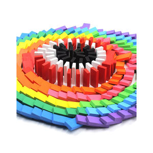 Offerta Speciale: Set di 120 Blocchi Domino in Legno Arcobaleno, Gioco Educativo <span class=keywords><strong>Montessori</strong></span> per l'Apprendimento Precoce dei Bambini - Product Image 1