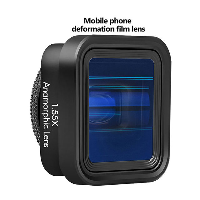 1.55x Ultra-wide Screen Anamorphic Lens for Iphone Xs Max X Strong Sense Movie Shooting Phone Lens for Videomaker Filmmaker