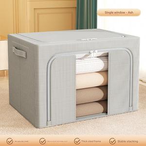 Bolsa de Almacenamiento Plegable de Gran Capacidad para Edredones, Cajas de Almacenamiento Cuadradas de Tela Gruesa para Guardar Ropa en el Armario del Hogar - Product Image 5
