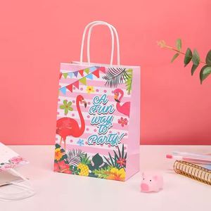Bolsas de Regalo de Papel Kraft para Fiestas de Cumpleaños Infantiles, Venta al Por Mayor de Fábrica, para Festivales y Empaque de Dulces - Product Image 4