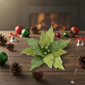 زهور اصطناعية مخصصة لعيد الميلاد مع مشبك، زينة على شكل قوس، زهور للطاولات، تزيين طاولات التخرج، مصنوعة يدويًا - Product Image 4