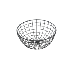 Di alta qualità nero rotondo filo di metallo cesto di conservazione della frutta casa cucina espositore decorativo <span class=keywords><strong>per</strong></span> cibo <span class=keywords><strong>pane</strong></span> e frutta PC materiale - Product Image 2