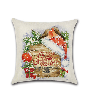 Новогодние наволочки с рисунком снеговика и лося - Product Image 2