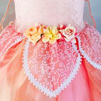 Ensemble de costume de fée rose pour filles, comprenant des ailes et un serre-tête avec des décorations perlées, pour les spectacles sur scène et les fêtes