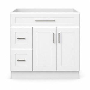 ตู้ห้องน้ำแบบเชคเกอร์ขนาด 36 นิ้ว แบบกำหนดเอง พร้อมตัวเลือกตู้ลิ้นชักซ้ายขวา ผู้ผลิต OEM ODM จากเวียดนาม - Product Image 6